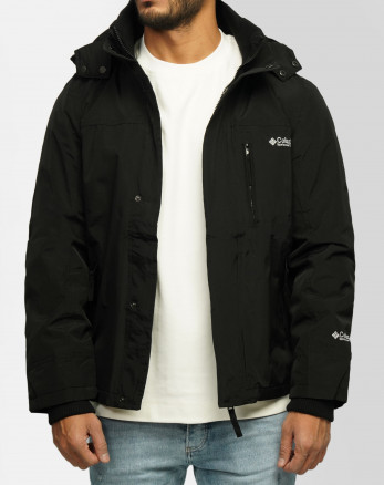 کاپشن مردانه کلاه دار مشکی 24316382