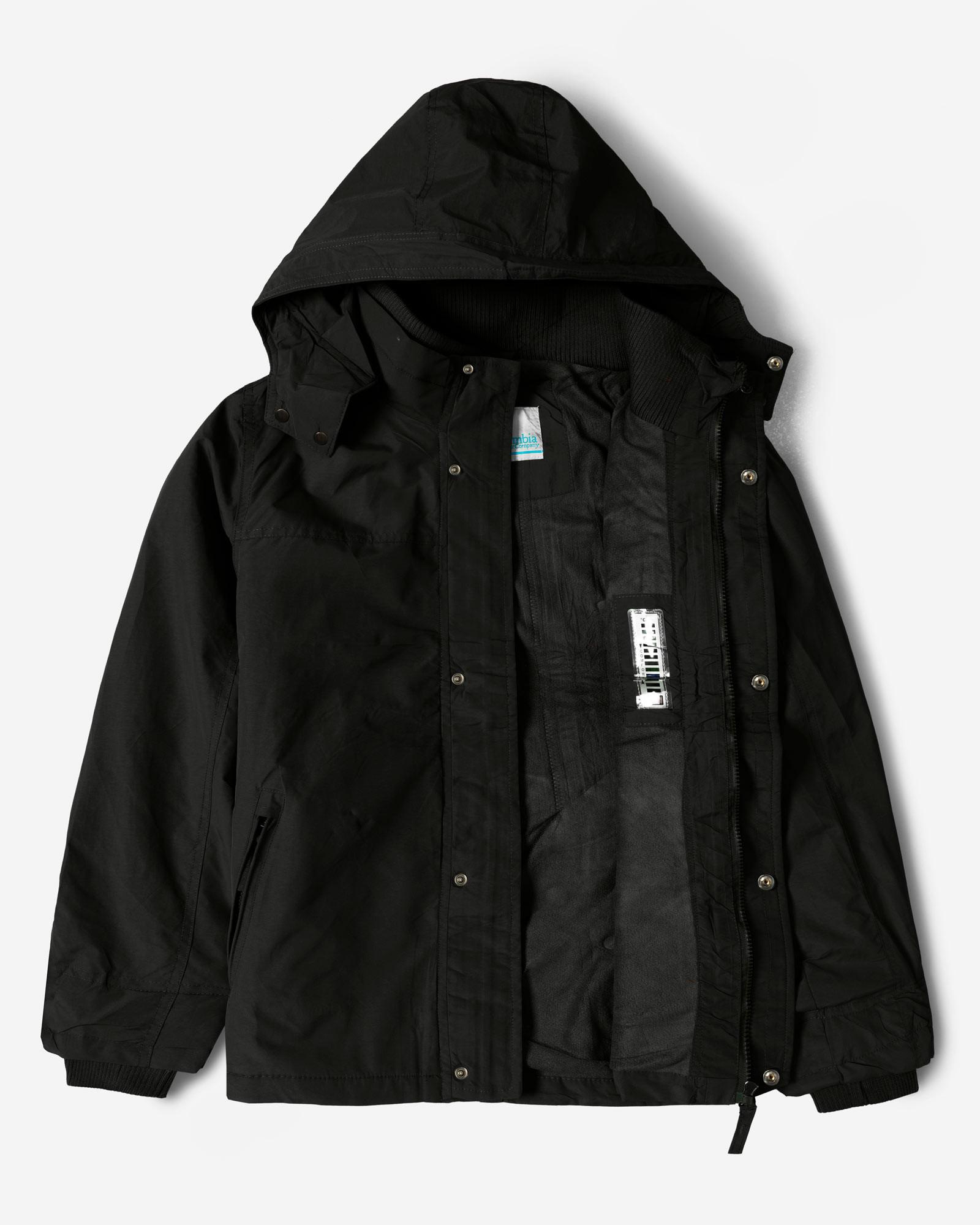 کاپشن مردانه کلاه دار مشکی 24316382