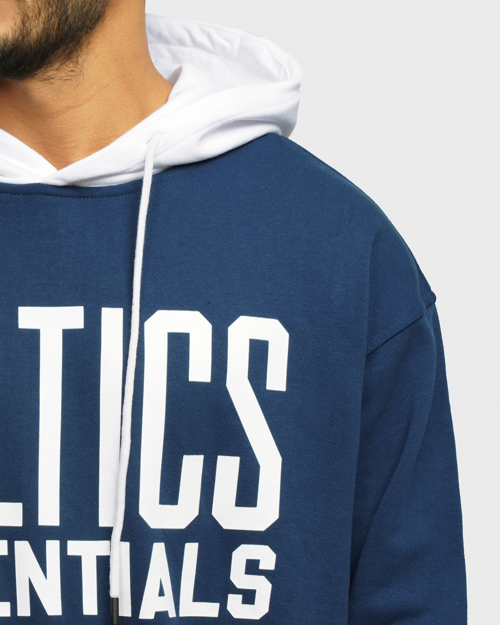 خرید و قیمت هودی کلاه دار طرح دار مردانه آبی 24371263