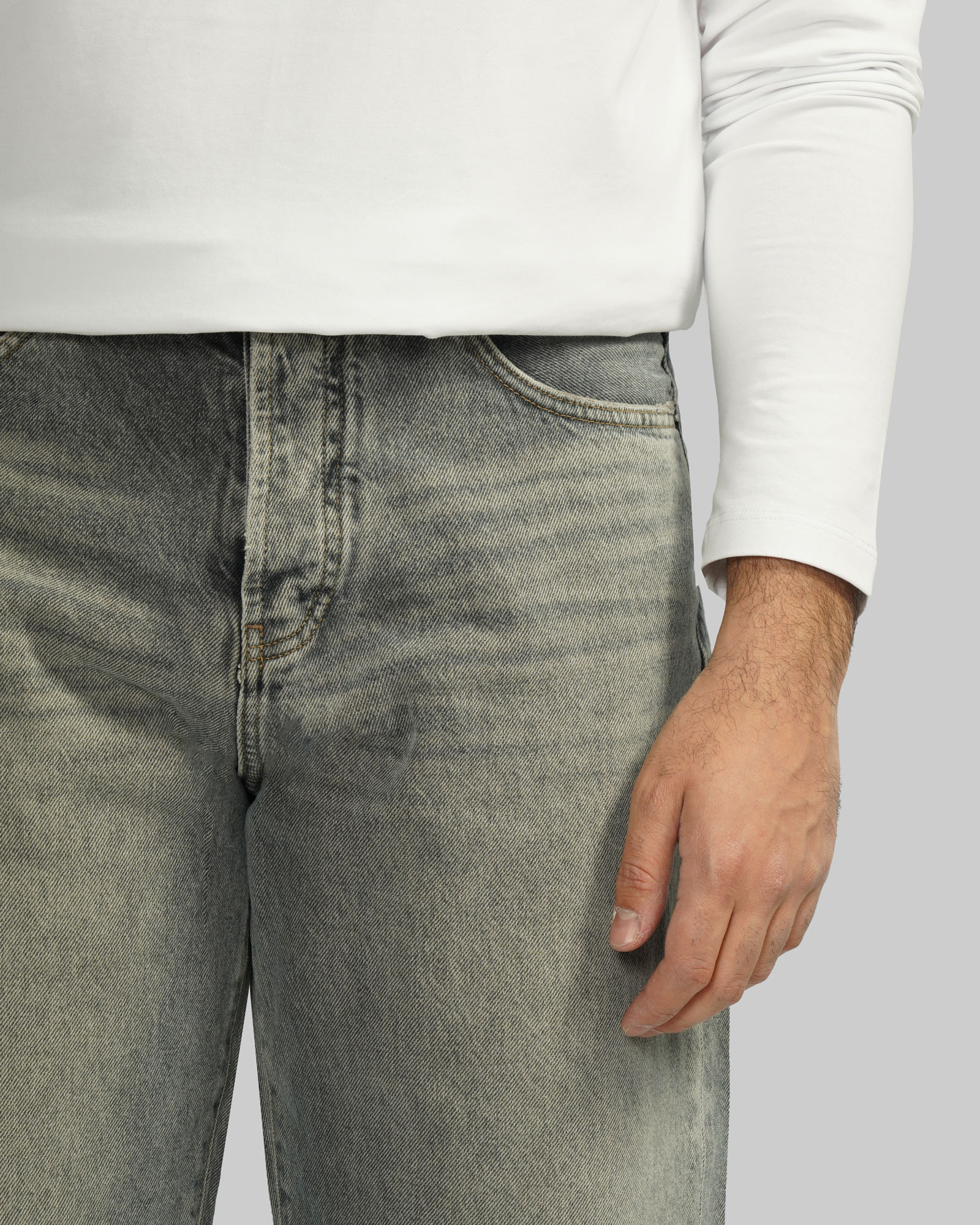 شلوار جین بگ (Caro Rigit) ساده مردانه قهوه ای 24324809