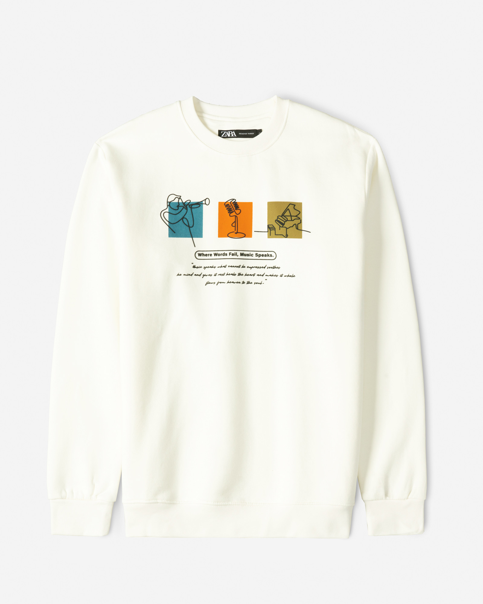 خرید و قیمت پلیور دورس یقه گرد مردانه سفید 24357247