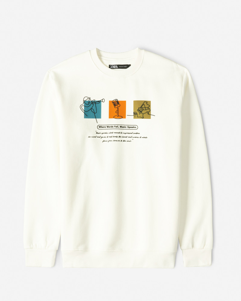 خرید و قیمت پلیور دورس یقه گرد مردانه سفید 24357247