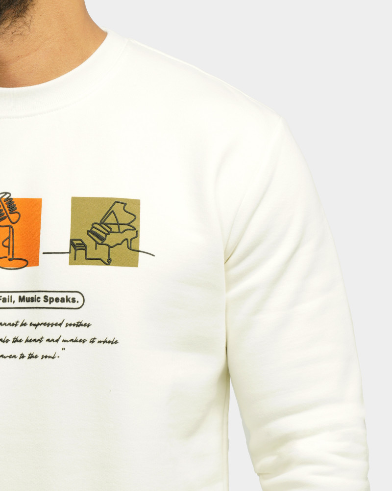 خرید و قیمت پلیور دورس یقه گرد مردانه سفید 24357247