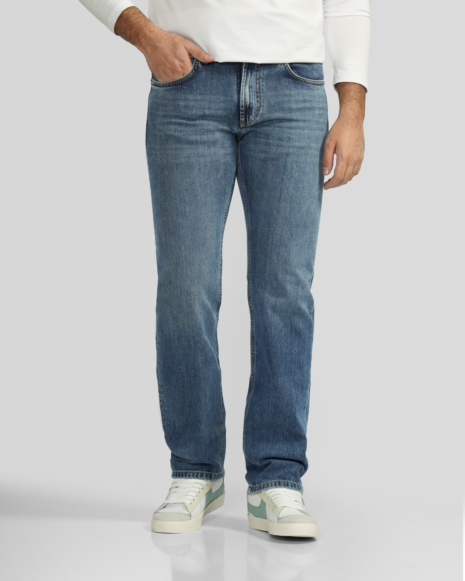 خرید و قیمت شلوار جین رگولار (Regular) ساده مردانه آبی 24312252