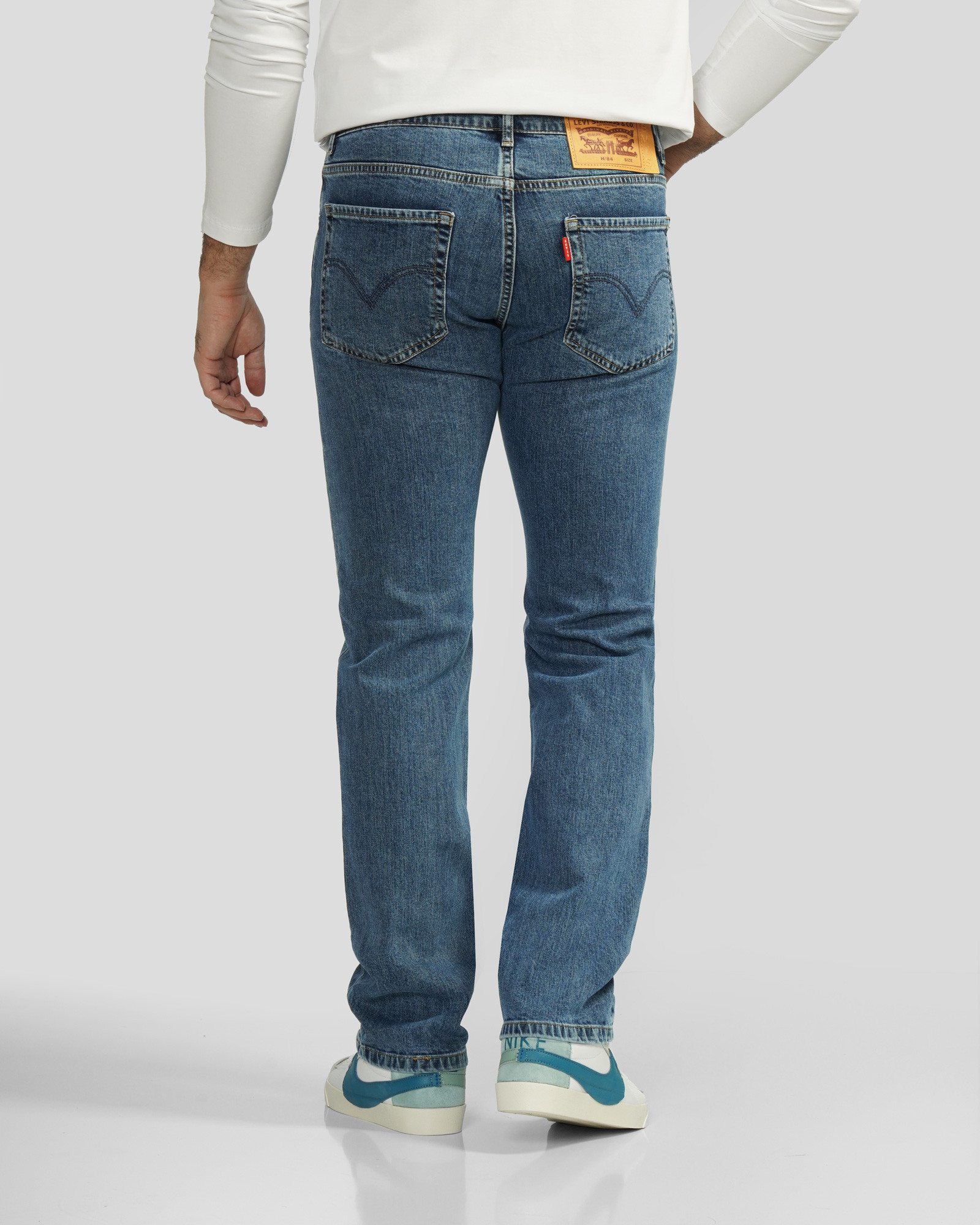 خرید و قیمت شلوار جین رگولار (Regular) ساده مردانه آبی 24312252