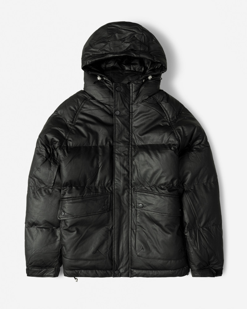 خرید و قیمت کاپشن مردانه کلاه دار مشکی 24316378