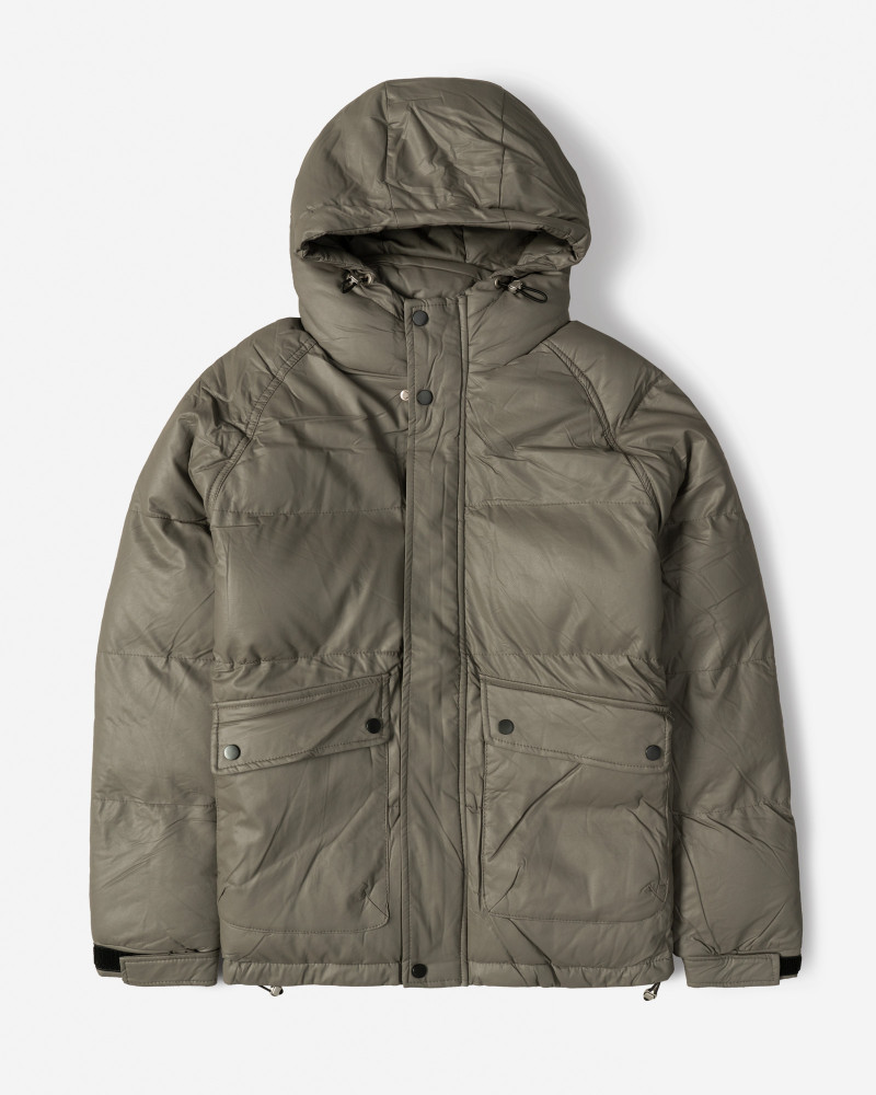 خرید و قیمت کاپشن مردانه کلاه دار خاکستری 24316378