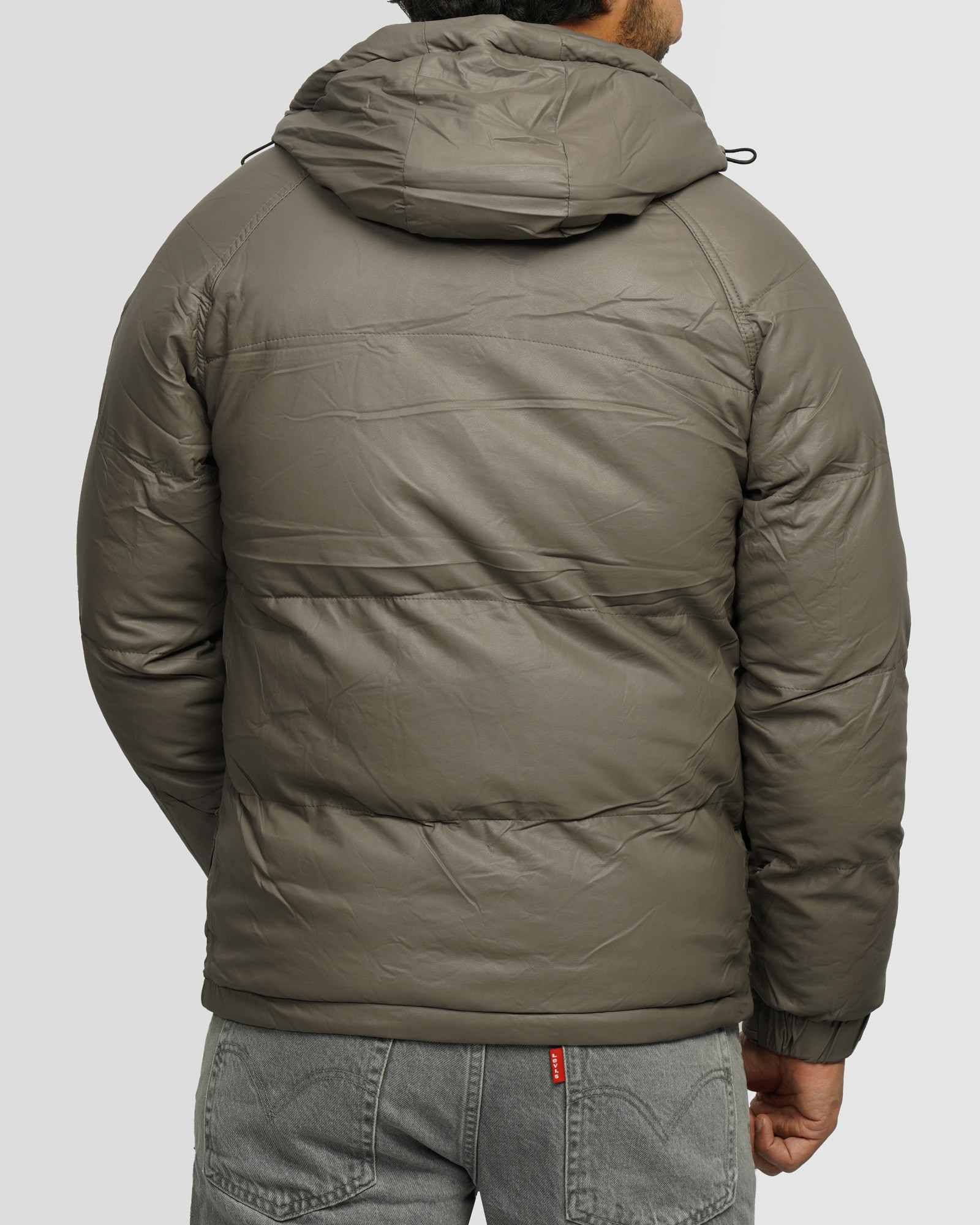 خرید و قیمت کاپشن مردانه کلاه دار خاکستری 24316378