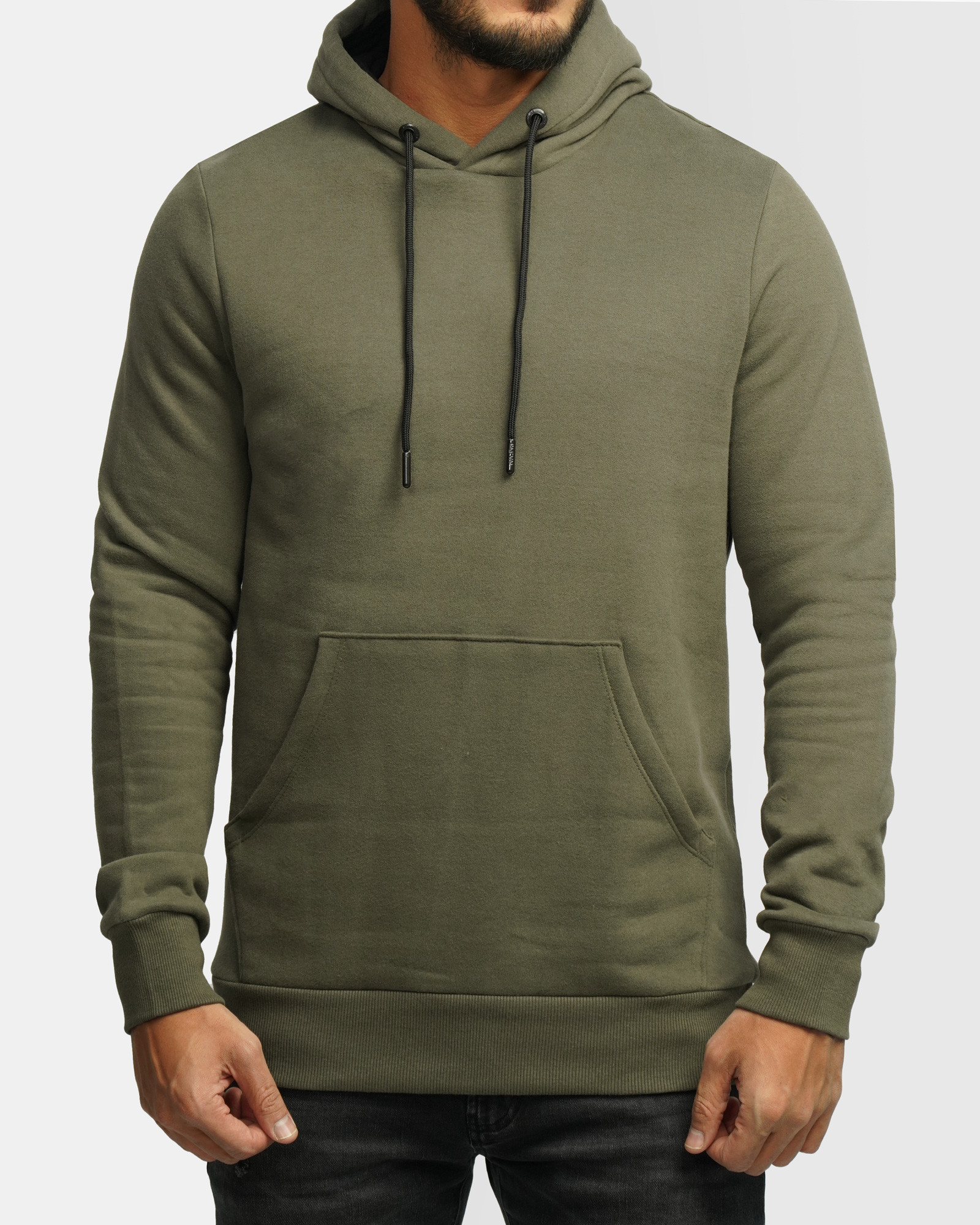 خرید و قیمت هودی کلاه دار ساده سبز 24371254