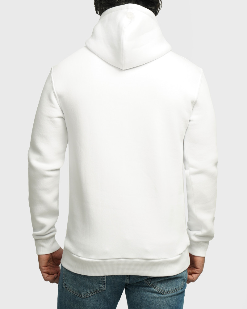 خرید و قیمت هودی کلاه دار ساده سفید 24371255