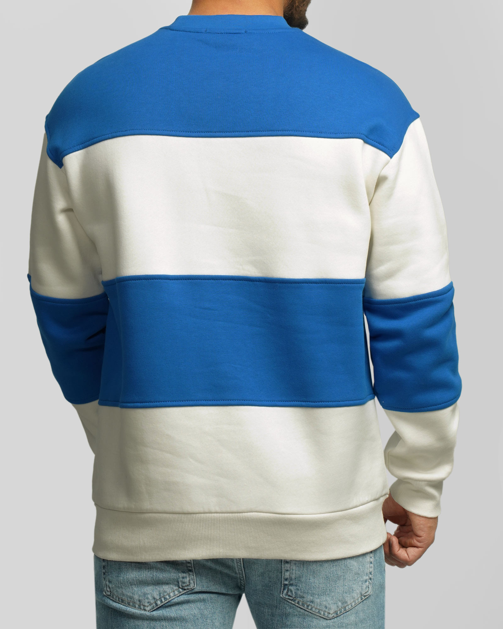 پلیور دورس یقه گرد مردانه آبی 24357250