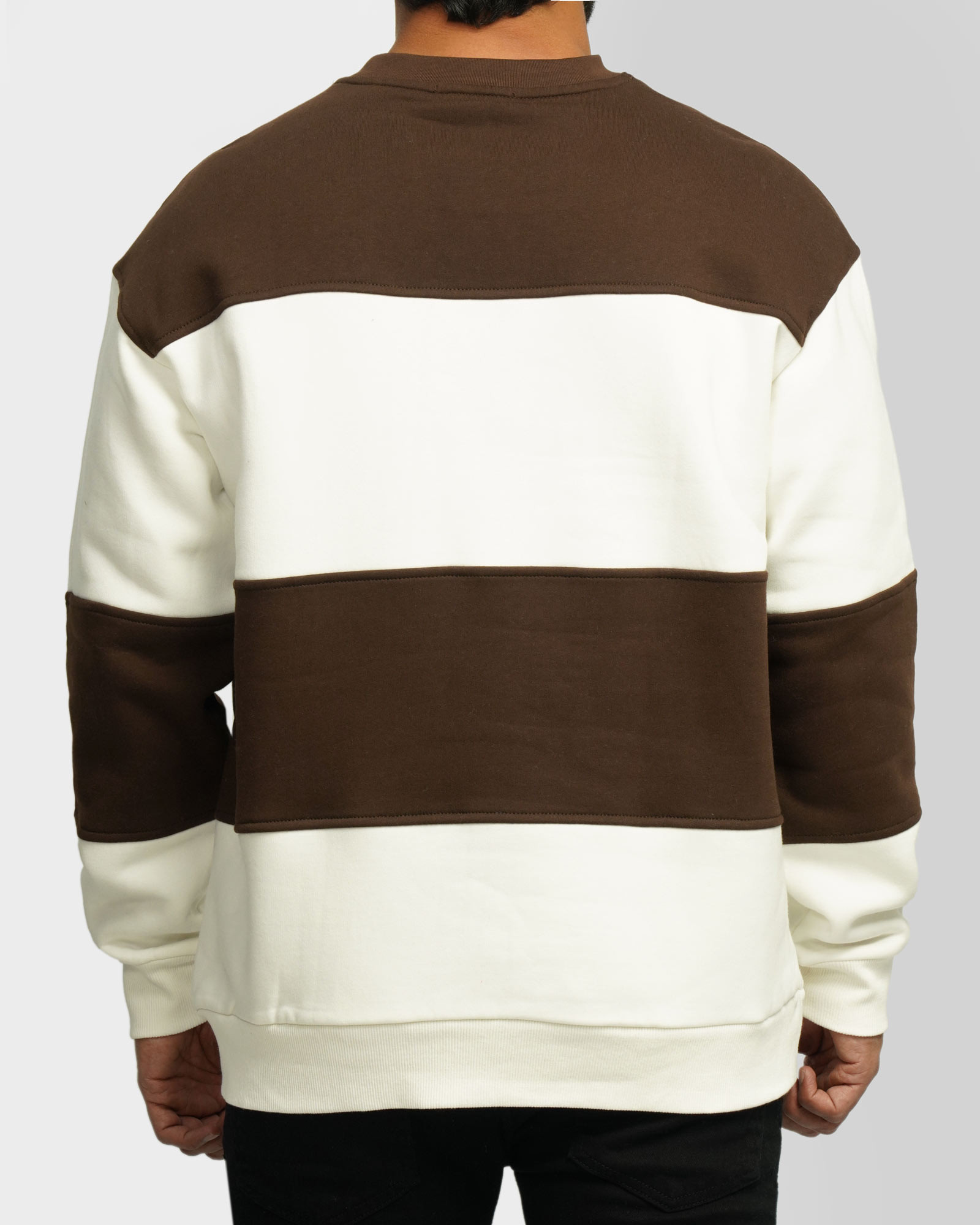 پلیور دورس یقه گرد مردانه قهوه ای 24357250