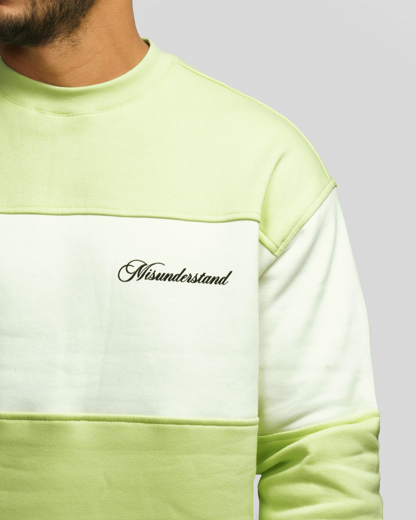 پلیور دورس یقه گرد مردانه سبز روشن 24357250