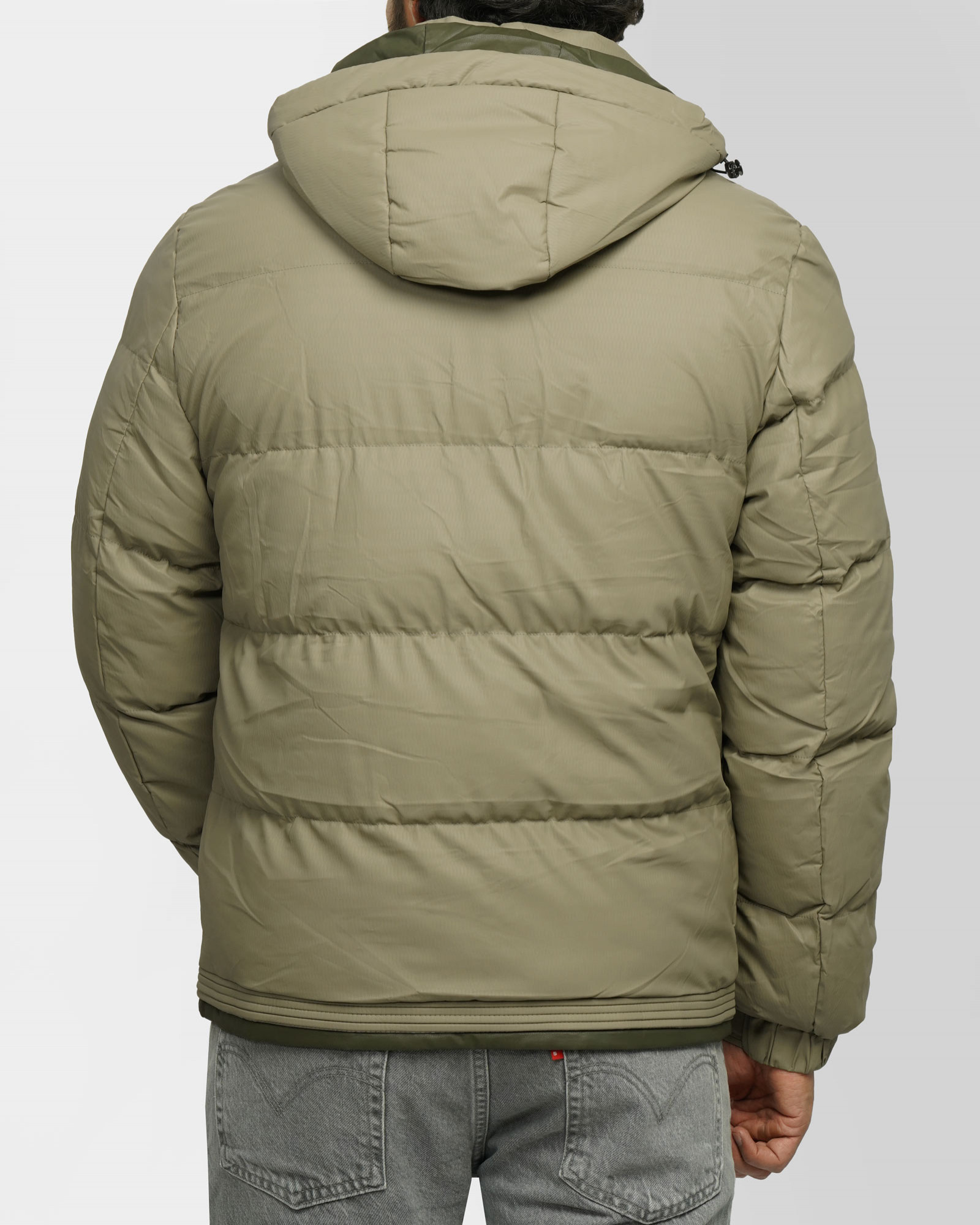 کاپشن مردانه کلاه دار سبز روشن 24316374