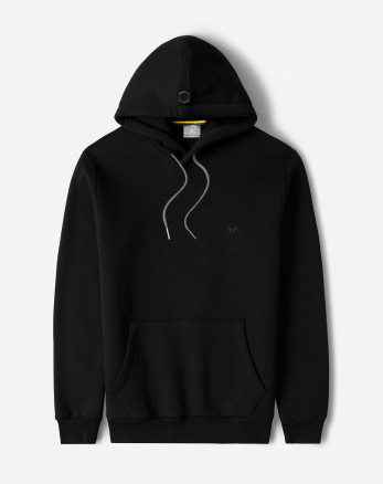 خرید و قیمت هودی کلاه دار ساده مشکی 24371255