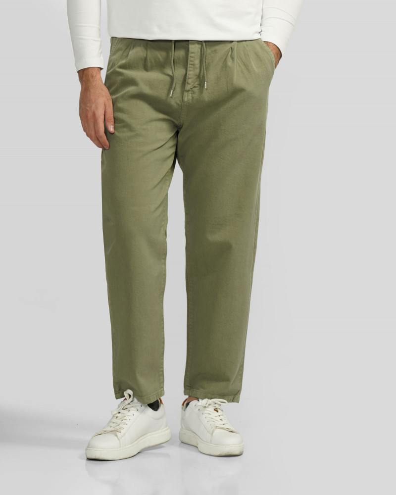 شلوار کتان کمرکش 15181