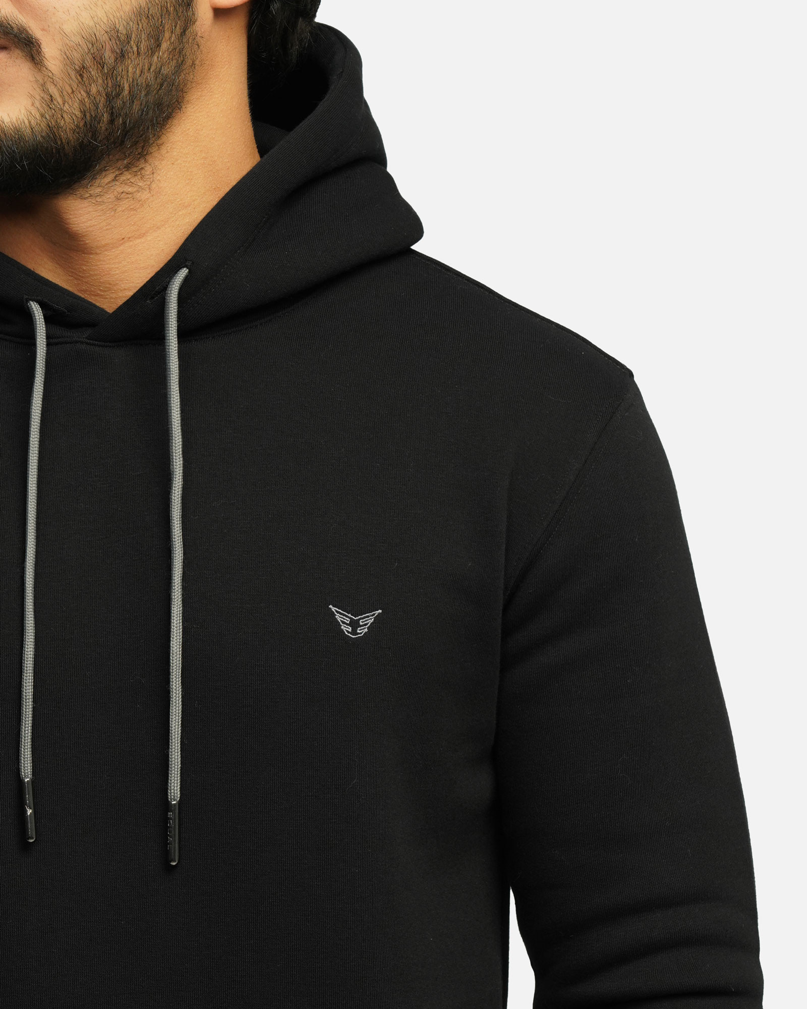 خرید و قیمت هودی کلاه دار ساده مشکی 24371255