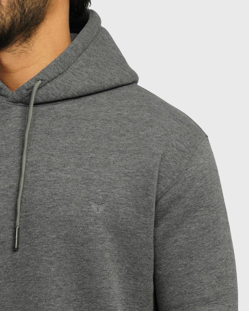 خرید و قیمت هودی کلاه دار ساده ذغالی 24371255