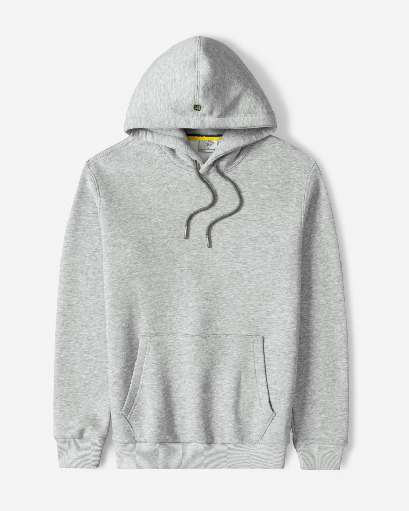 خرید و قیمت هودی کلاه دار ساده طوسی 24371255