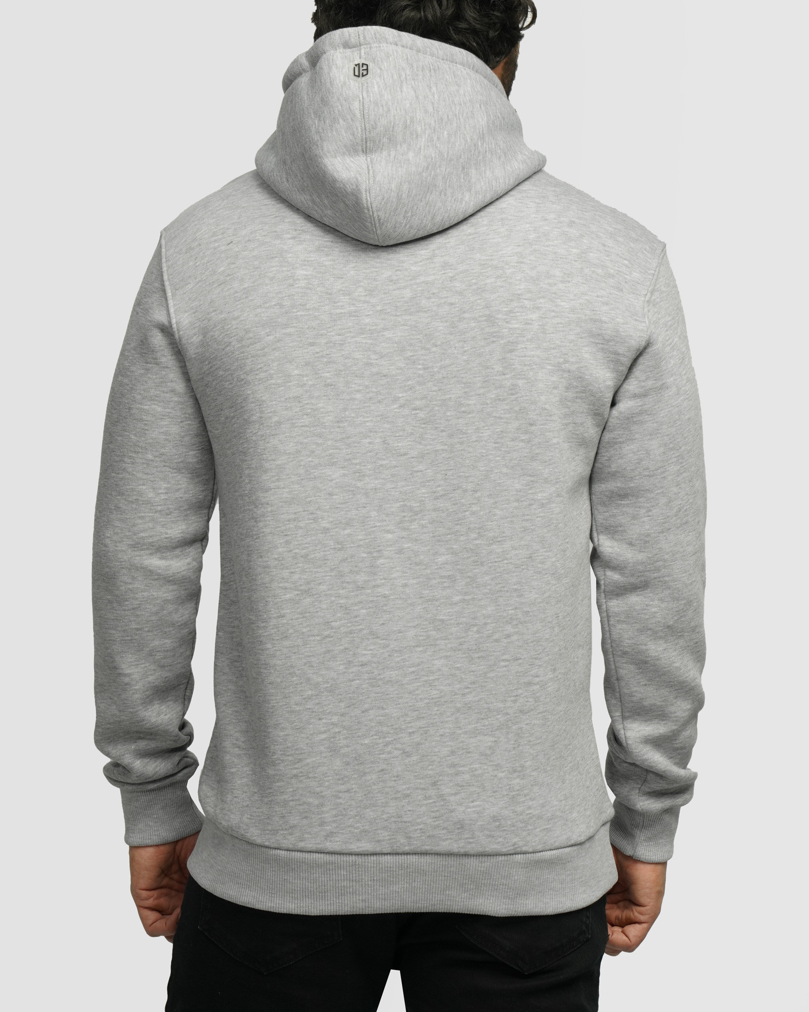 خرید و قیمت هودی کلاه دار ساده طوسی 24371255