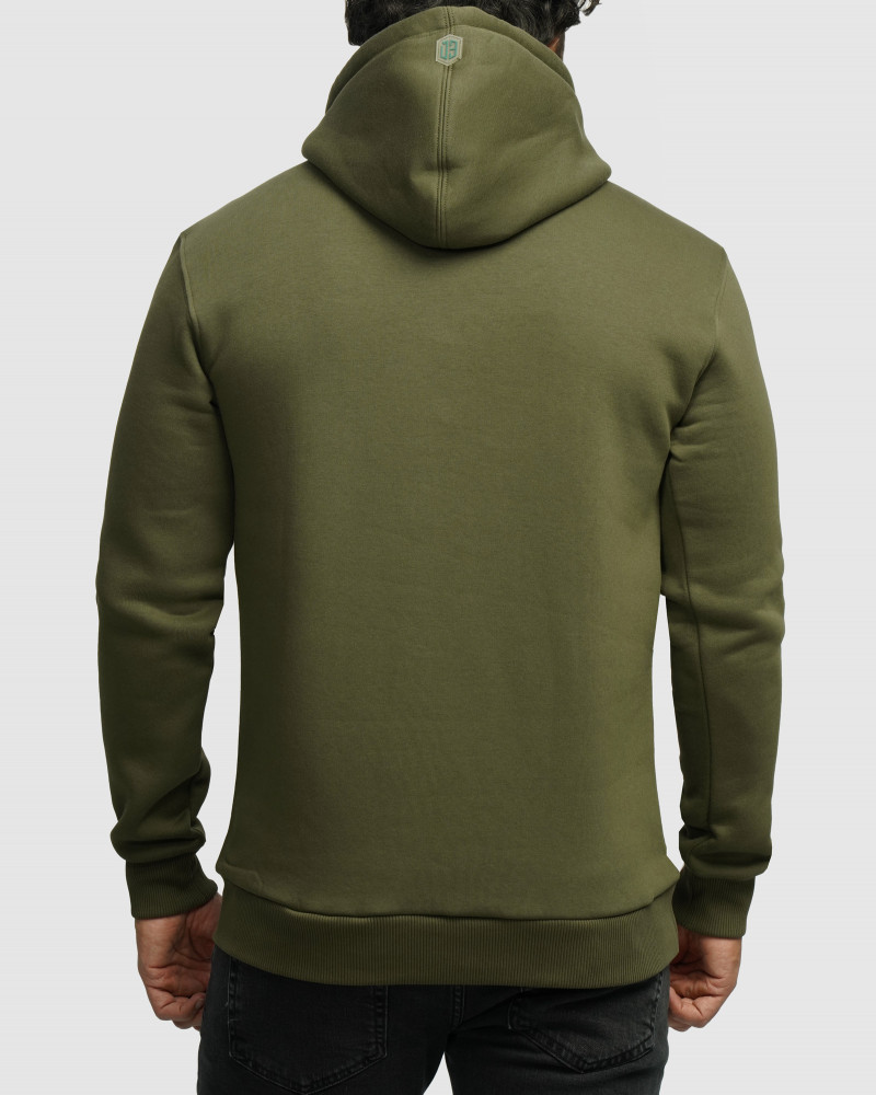 خرید و قیمت هودی کلاه دار ساده سبز تیره 24371255