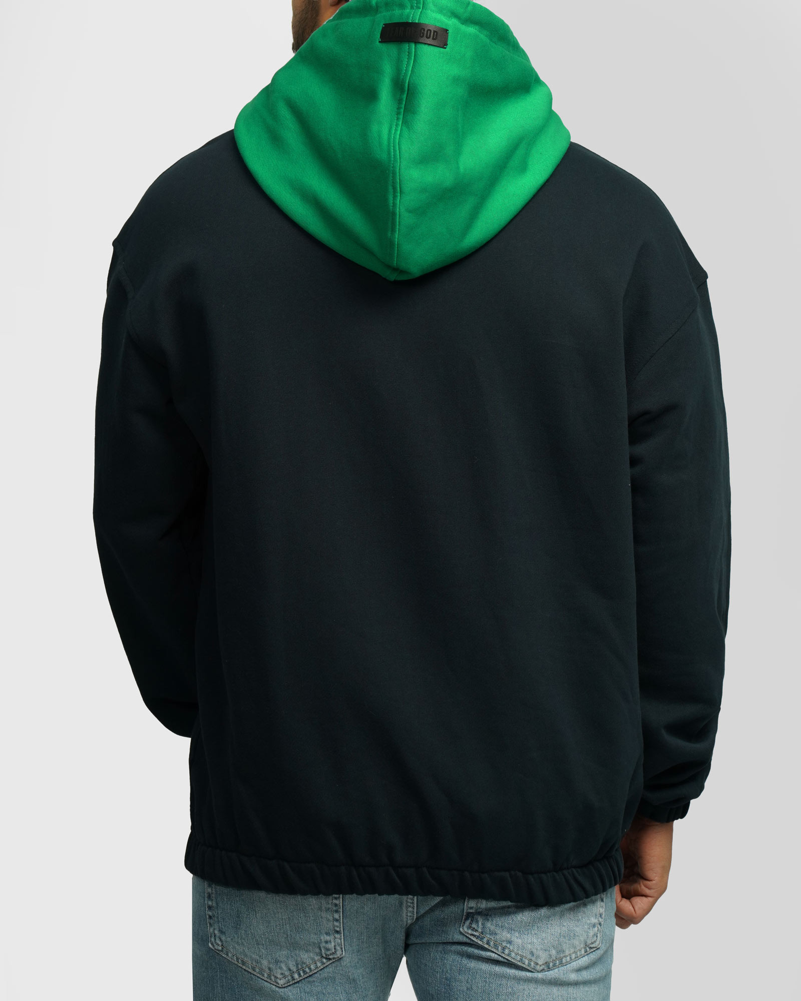 خرید و قیمت هودی کلاه دار طرح دار مردانه سرمه ای 24371263