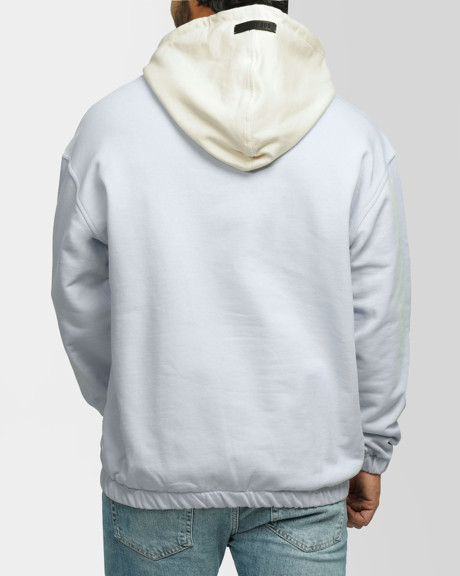 خرید و قیمت هودی کلاه دار طرح دار مردانه آبی روشن 24371263