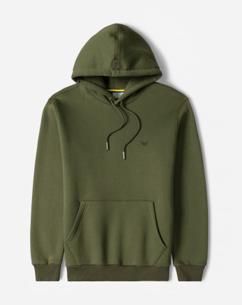 خرید و قیمت هودی کلاه دار ساده سبز تیره 24371255