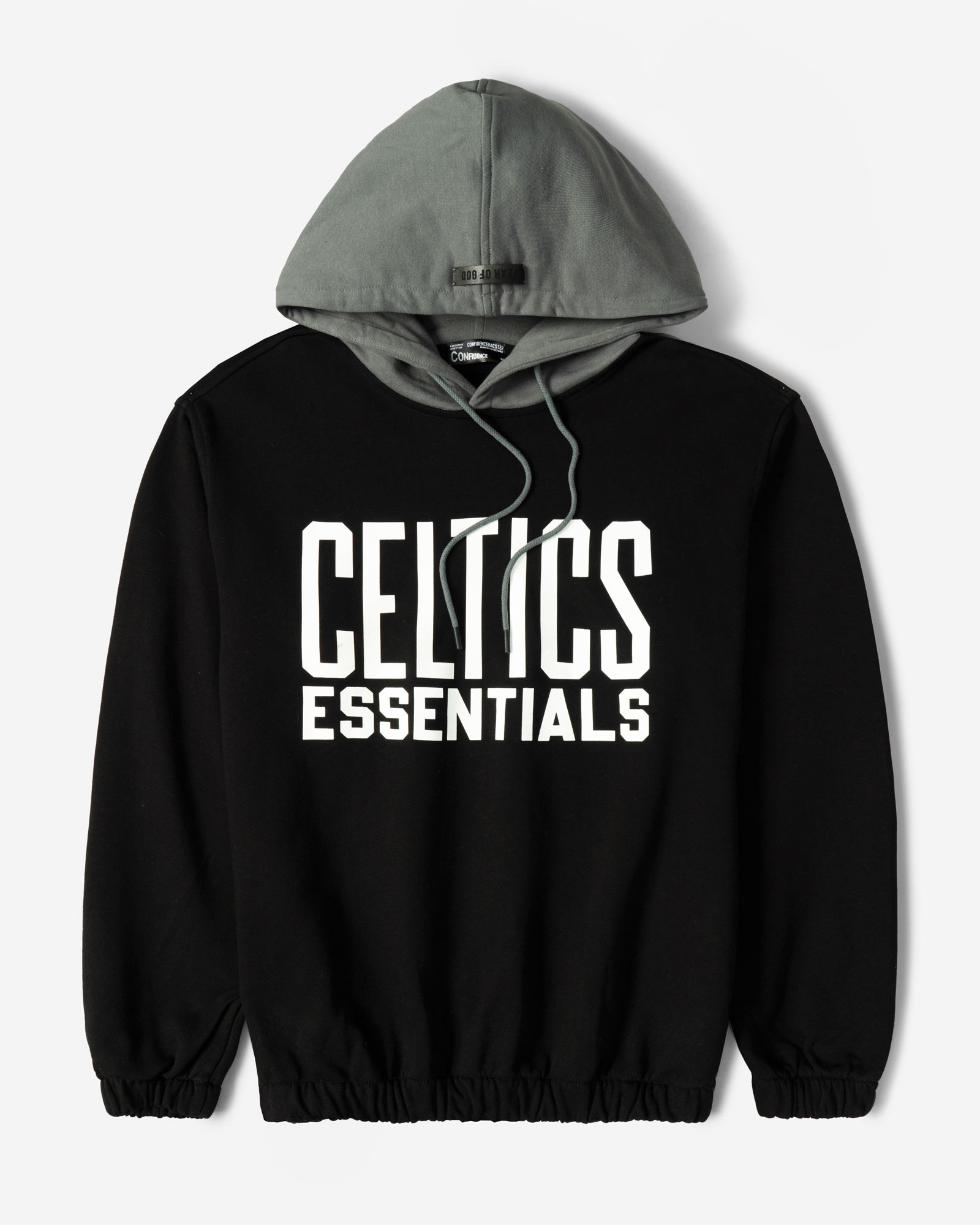 هودی کلاه دار طرح دار مردانه مشکی 24371263