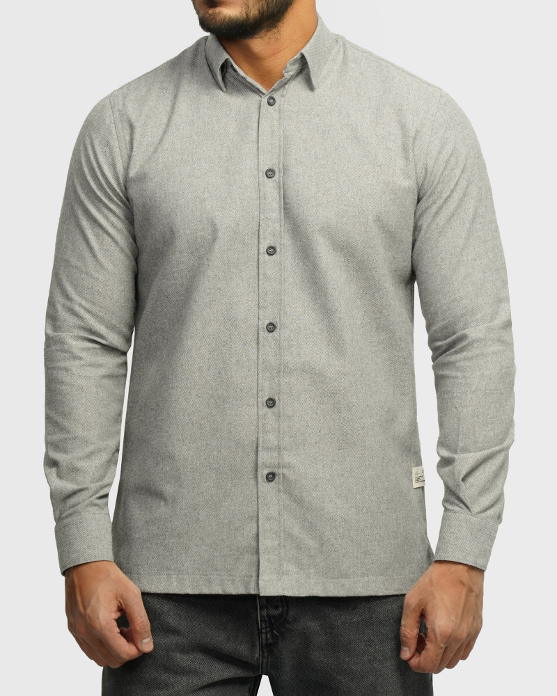 خرید و قیمت پیراهن آستین بلند مردانه خاکستری 24220517