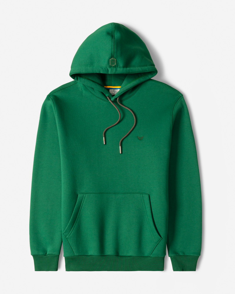 خرید و قیمت هودی کلاه دار ساده سبز 24371255