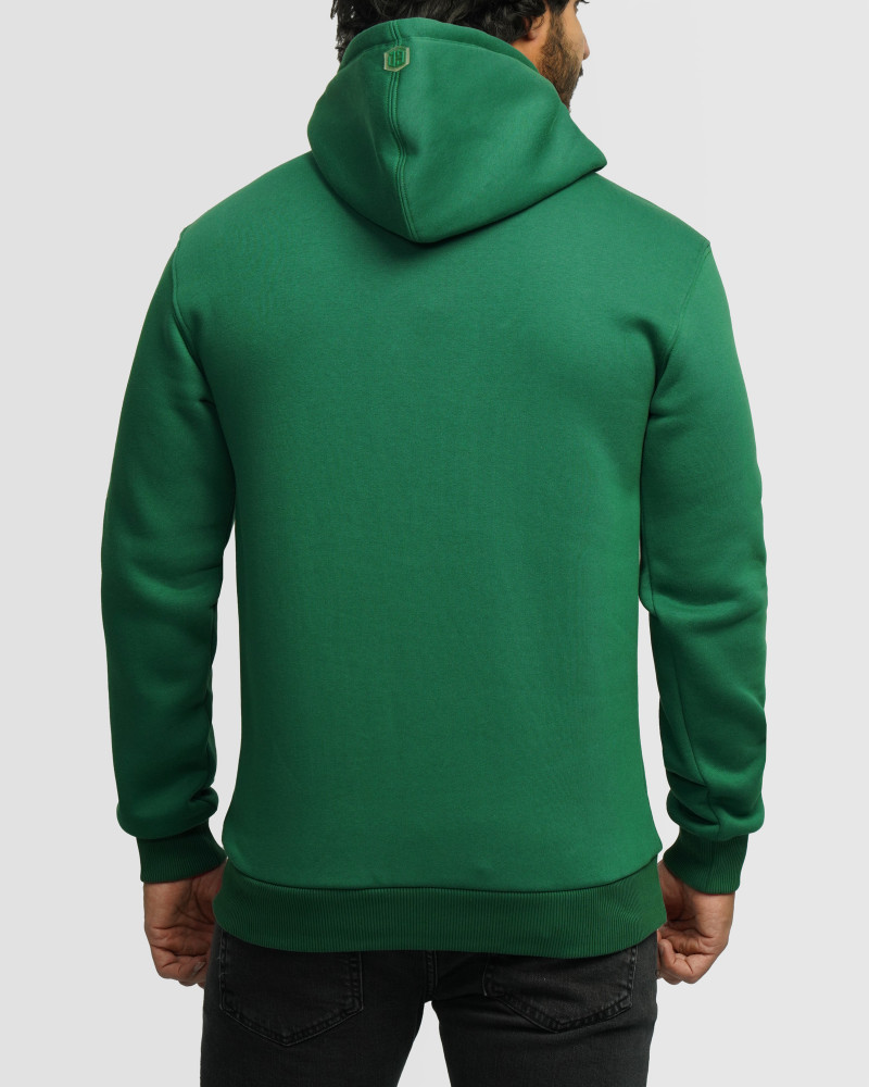 خرید و قیمت هودی کلاه دار ساده سبز 24371255