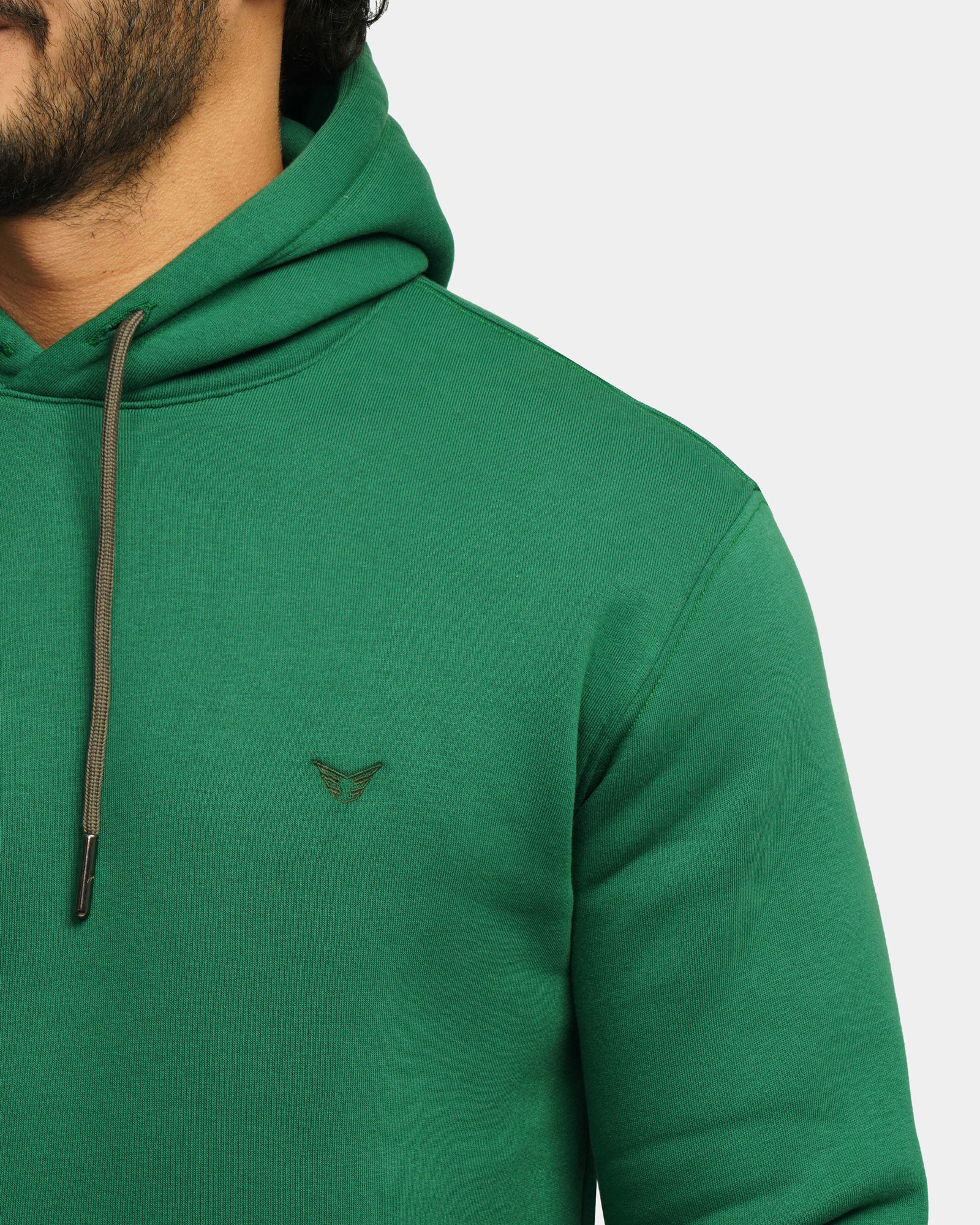 خرید و قیمت هودی کلاه دار ساده سبز 24371255