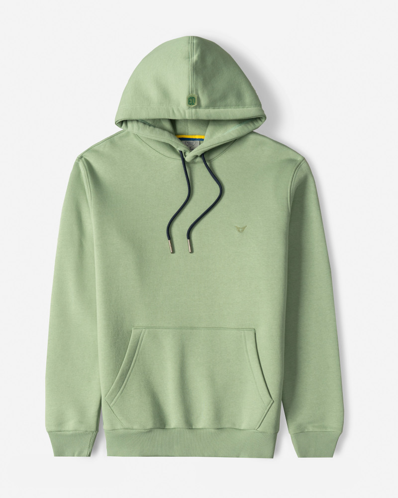 خرید و قیمت هودی کلاه دار ساده سبز روشن 24371255