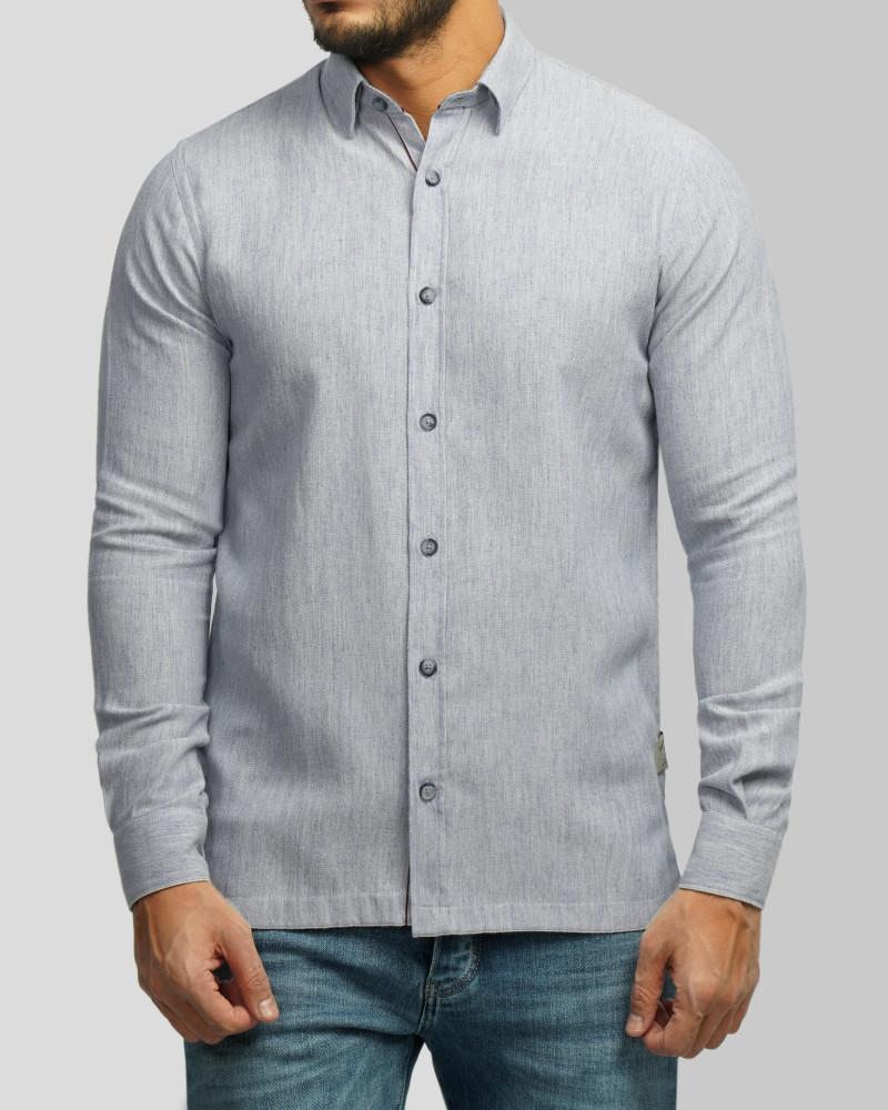 خرید و قیمت پیراهن آستین بلند مردانه آبی 24220517