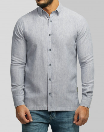 خرید و قیمت پیراهن آستین بلند مردانه آبی 24220517