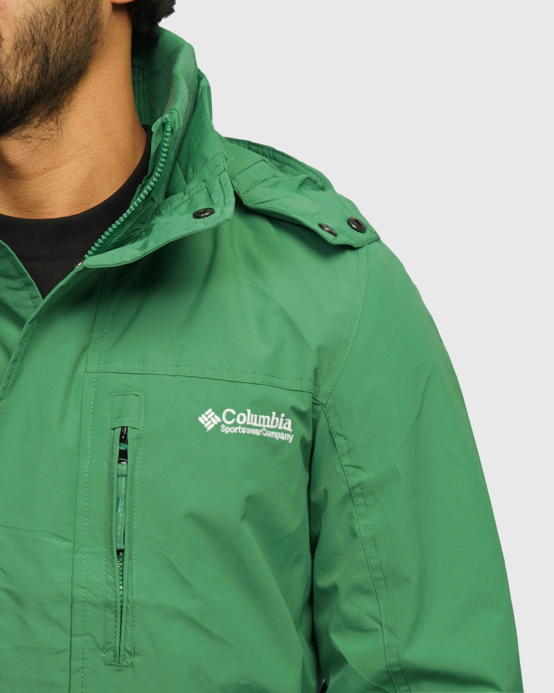 خرید و قیمت کاپشن مردانه کلاه دار سبز روشن 24316382