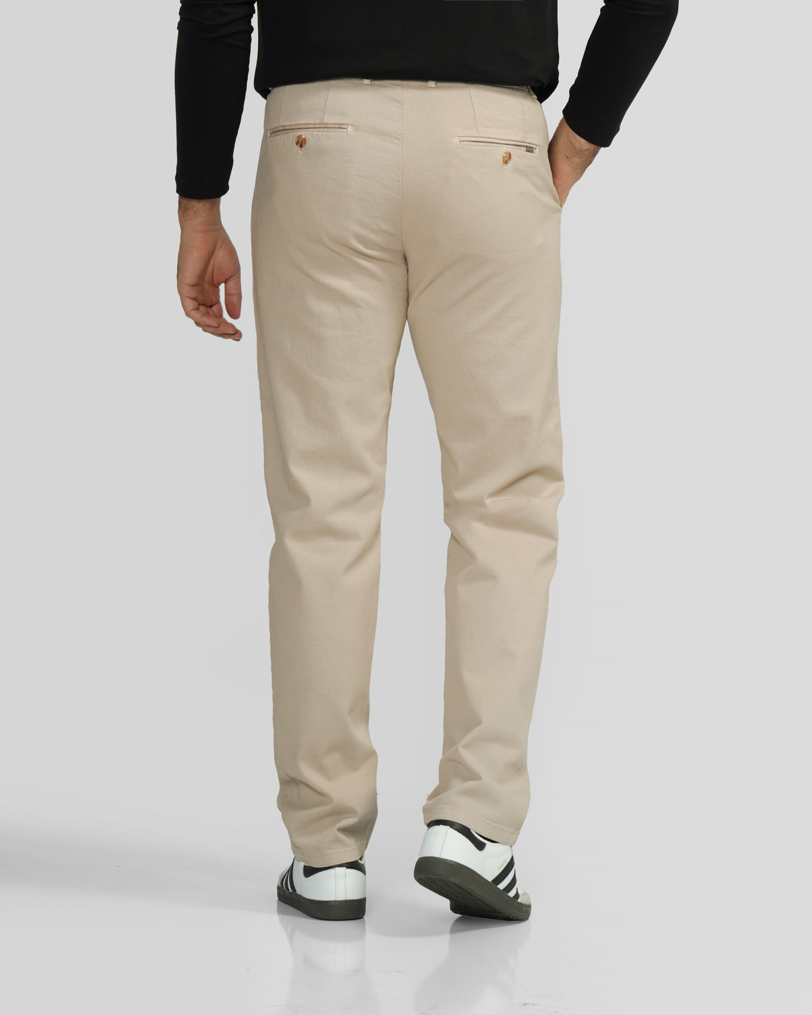 شلوار کتان مردانه اسلیم کرم روشن 24315202