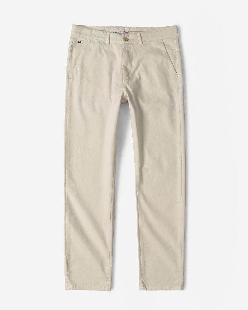 شلوار کتان مردانه اسلیم کرم روشن 24315202