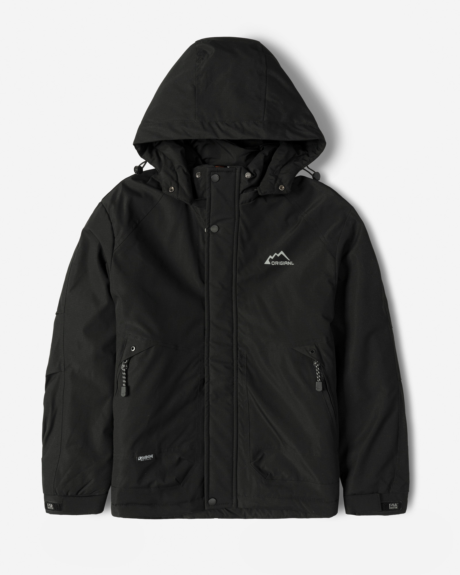 خرید و قیمت کاپشن مردانه کلاه دار مشکی 24316379