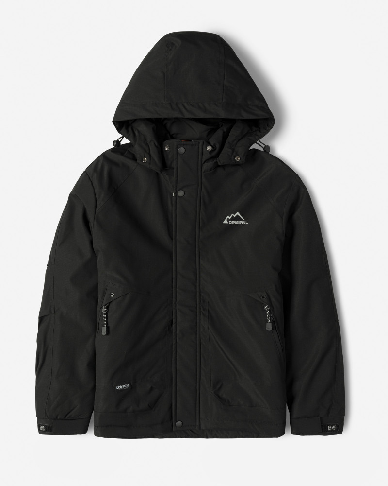 خرید و قیمت کاپشن مردانه کلاه دار مشکی 24316379