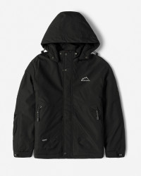 خرید و قیمت کاپشن مردانه کلاه دار مشکی 24316379