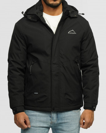 خرید و قیمت کاپشن مردانه کلاه دار مشکی 24316379