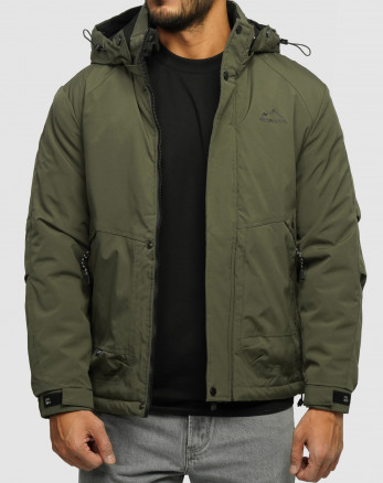 خرید و قیمت کاپشن مردانه کلاه دار سبز 24316379