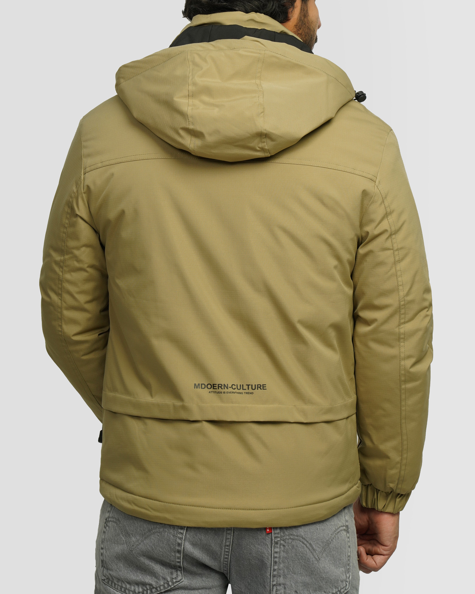 خرید و قیمت کاپشن مردانه کلاه دار سبز سدری 24316379