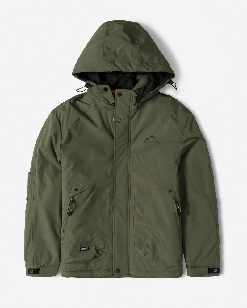 خرید و قیمت کاپشن مردانه کلاه دار سبز 24316379