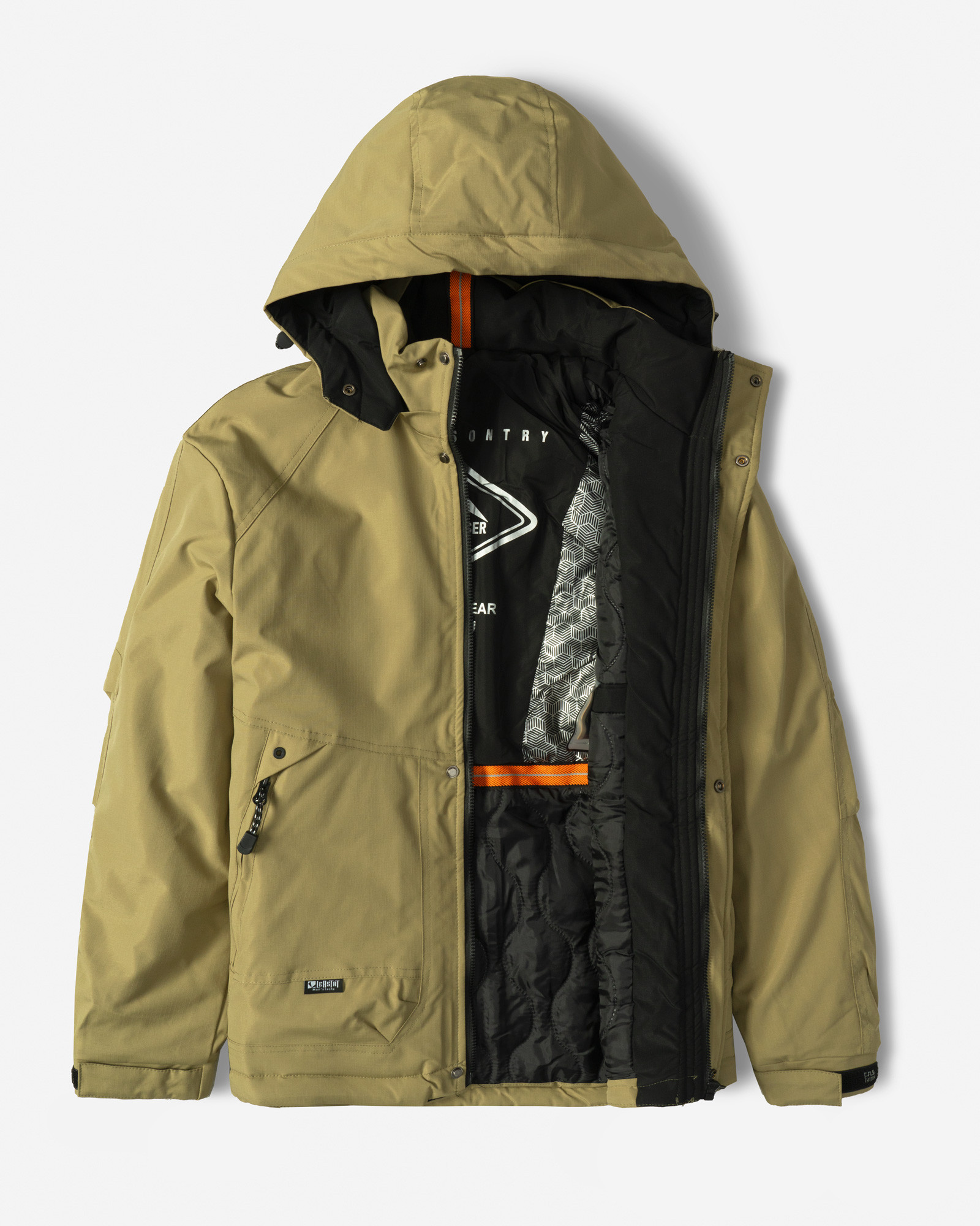 خرید و قیمت کاپشن مردانه کلاه دار سبز سدری 24316379