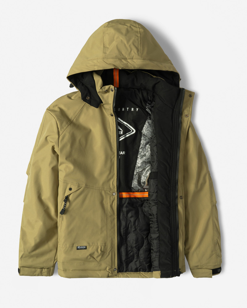 خرید و قیمت کاپشن مردانه کلاه دار سبز سدری 24316379