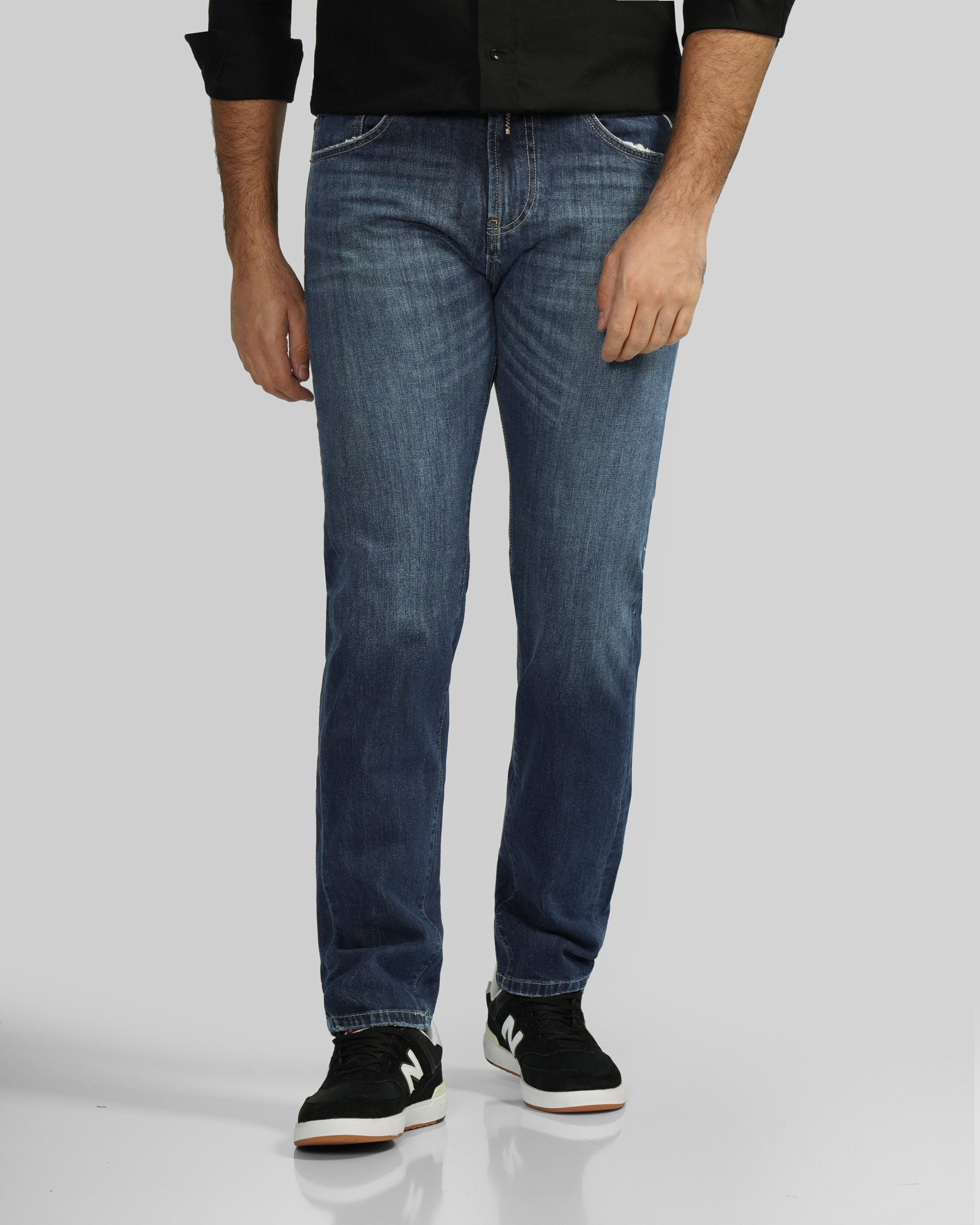 خرید و قیمت شلوار جین اسلیم ساده مردانه آبی 24311447