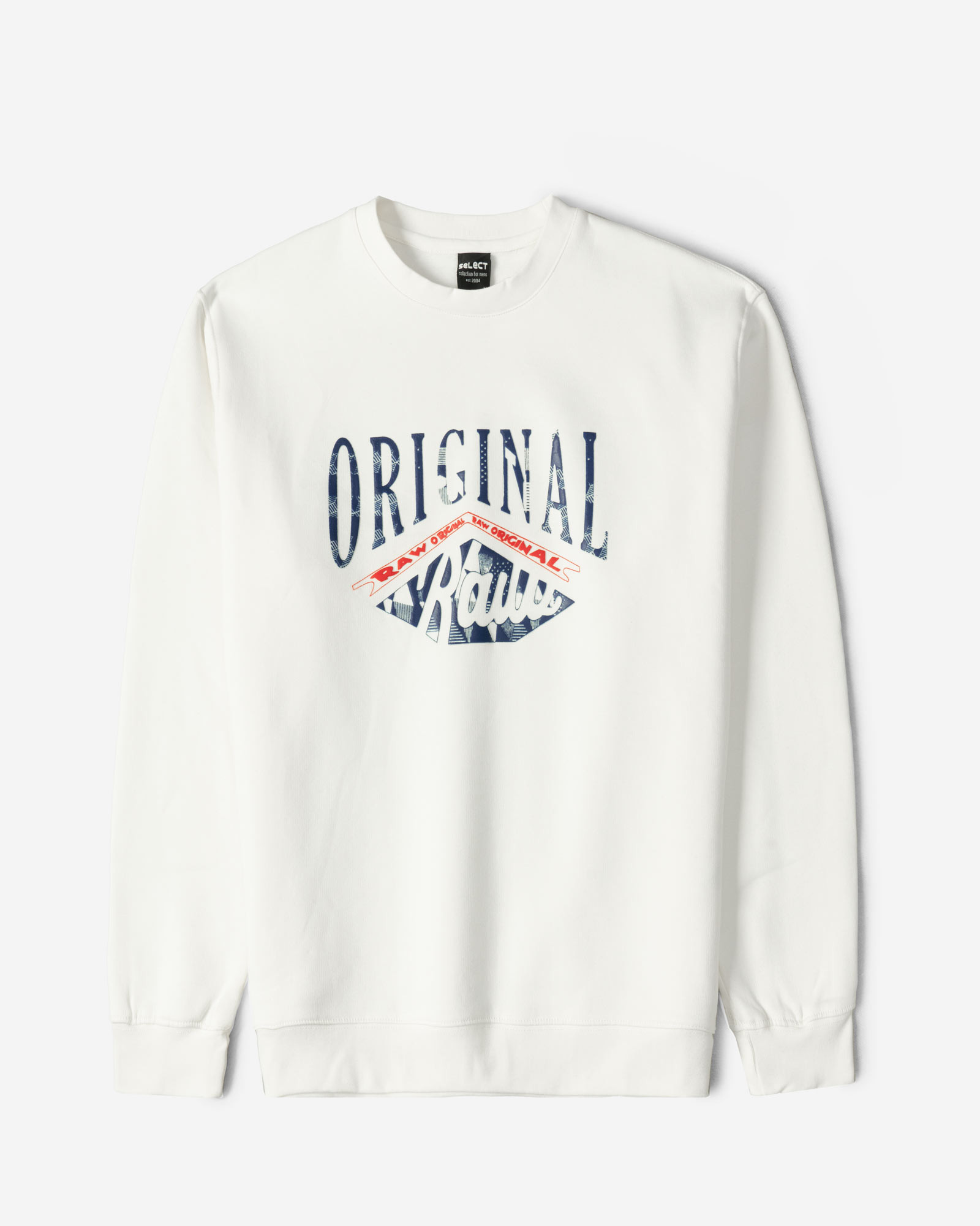 پلیور دورس یقه گرد مردانه سفید 24357258